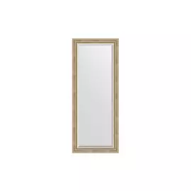 Зеркало с фацетом в раме Состаренное серебро с плетением