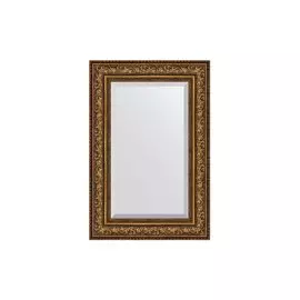Зеркало с фацетом в раме Виньетка состаренная бронза 109 мм