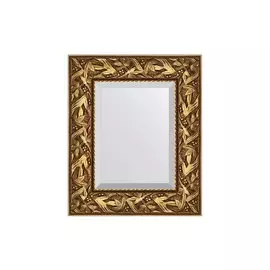 Зеркало с фацетом в раме Византия золото