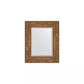 Зеркало с фацетом в раме виньетка бронзовая