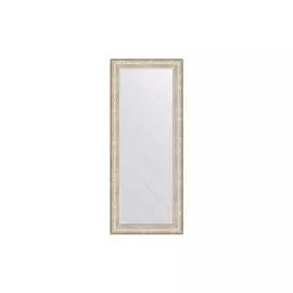 Зеркало с гравировкой напольное в раме виньетка серебро