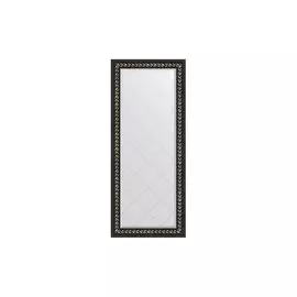 Зеркало с гравировкой в раме чёрный ардеко
