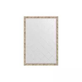 Зеркало с гравировкой в раме Прованс с плетением