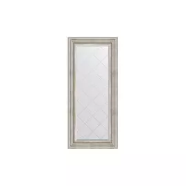 Зеркало с гравировкой в раме Римское серебро