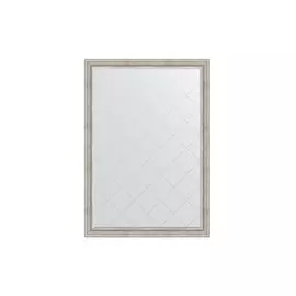 Зеркало с гравировкой в раме Римское серебро