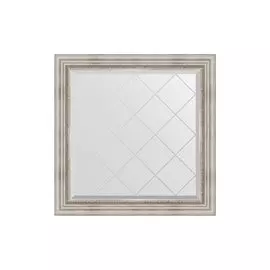 Зеркало с гравировкой в раме Римское серебро