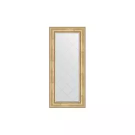 Зеркало с гравировкой в раме Состаренное серебро с орнаментом