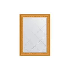 Зеркало с гравировкой в раме Сусальное золото 80 мм