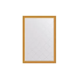 Зеркало с гравировкой в раме Сусальное золото 80 мм