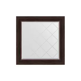 Зеркало с гравировкой в раме Тёмный прованс