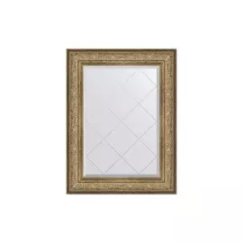 Зеркало с гравировкой в раме Виньетка античная бронза 109 мм