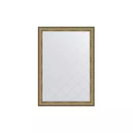 Зеркало с гравировкой в раме Виньетка античная бронза 109 мм