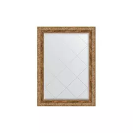 Зеркало с гравировкой в раме Виньетка античная бронза 85 мм