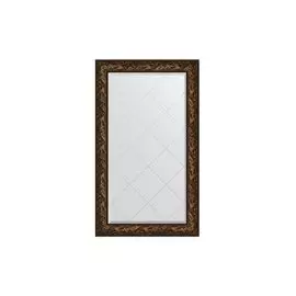 Зеркало с гравировкой в раме Византия бронза