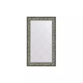 Зеркало с гравировкой в раме Византия серебро