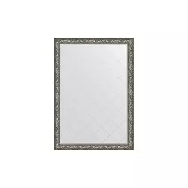 Зеркало с гравировкой в раме Византия серебро