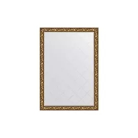 Зеркало с гравировкой в раме Византия золото