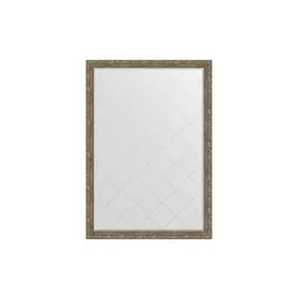 Зеркало с гравировкой в раме виньетка античная латунь