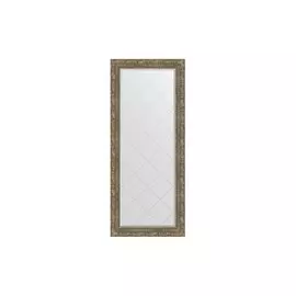 Зеркало с гравировкой в раме виньетка античная латунь