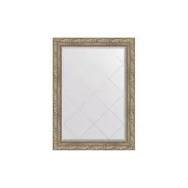 Зеркало с гравировкой в раме виньетка античное серебро