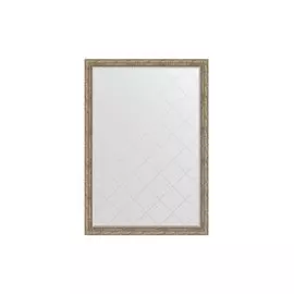 Зеркало с гравировкой в раме виньетка античное серебро