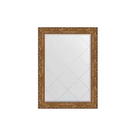 Зеркало с гравировкой в раме виньетка бронзовая