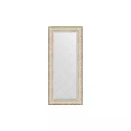 Зеркало с гравировкой в раме виньетка серебро