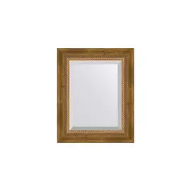 Зеркало в раме с фацетом Состаренная бронза с плетением