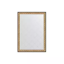 Зеркало в раме с гравировкой барокко золото