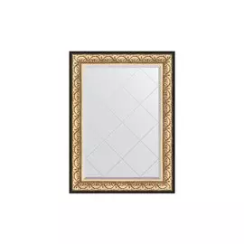 Зеркало в раме с гравировкой барокко золото