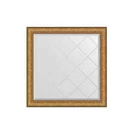 Зеркало в раме с гравировкой медный эльдорадо