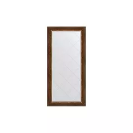 Зеркало в раме с гравировкой Римская бронза