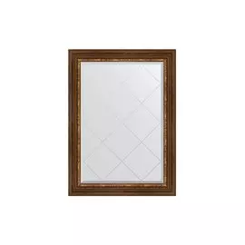 Зеркало в раме с гравировкой Римская бронза