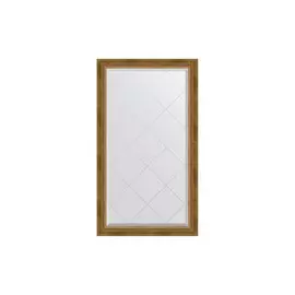 Зеркало в раме с гравировкой Состаренная бронза с плетением