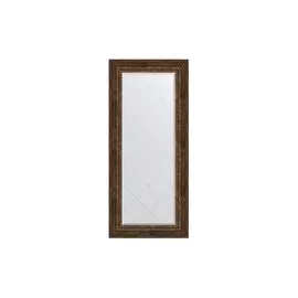 Зеркало в раме с гравировкой Состаренное дерево с орнаментом