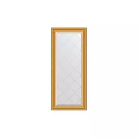 Зеркало в раме с гравировкой Состаренное золото