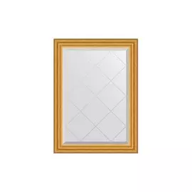 Зеркало в раме с гравировкой Состаренное золото