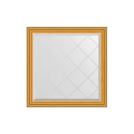 Зеркало в раме с гравировкой Состаренное золото