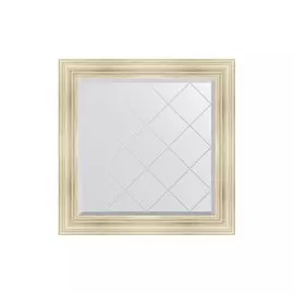 Зеркало в раме с гравировкой Травленое серебро