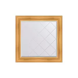 Зеркало в раме с гравировкой Травленое золото