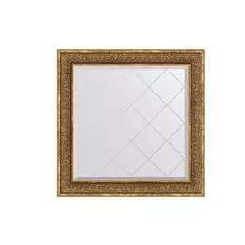 Зеркало в раме с гравировкой Вензель бронзовый