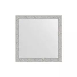 Зеркало в раме волна алюминий