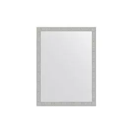 Зеркало в раме волна алюминий