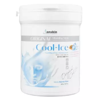 Успокаивающая и охлаждающая альгинатная маска Anskin Cool-Ice Modeling Mask 240 гр + банка для хранения