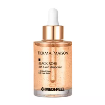 Ревитализирующая ампула с розой и золотом Medi-Peel Derma Maison Black Rose 24K Gold Ampoule