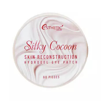 Антивозрастные патчи с протеинами шелкопряда Esthetic House Silky Cocoon Hydrogel Eye Patch