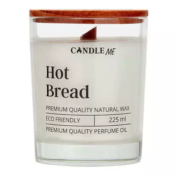 Ароматическая свеча с деревянным фитилем «Горячий хлеб» CANDLE ME Hot Bread