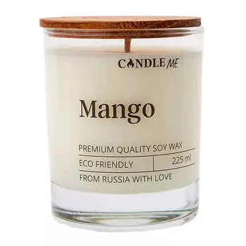 Ароматическая свеча с деревянным фитилем «Манго» CANDLE ME Mango