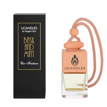 Ароматизатор для авто с ароматом базилика и мяты Ucandles Car Freshner Basil and Mint