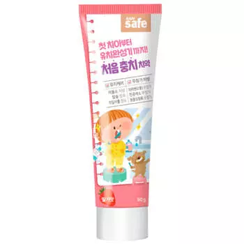 Детская зубная паста со вкусом клубники Lion Kids Safe Toothpaste Strawberry